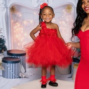 Red tutu dress toddler